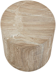 Rapallo Concrete Indoor/Outdoor End Table in Beige - 758Beige-ET