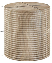 Rapallo Concrete Indoor/Outdoor End Table in Beige - 758Beige-ET