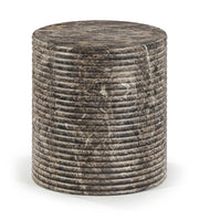 Rapallo Concrete Indoor/Outdoor End Table in Brown - 758Brown-ET