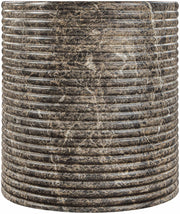 Rapallo Concrete Indoor/Outdoor End Table in Brown - 758Brown-ET
