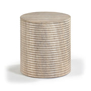 Rapallo Concrete Indoor/Outdoor End Table in Travertine - 758Travertine-ET
