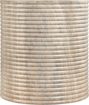 Rapallo Concrete Indoor/Outdoor End Table in Travertine - 758Travertine-ET