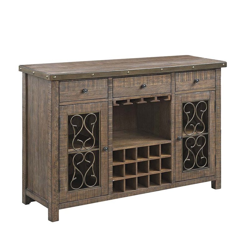 Raphaela Server W/Cup Holder & Wine Rack - DN00983