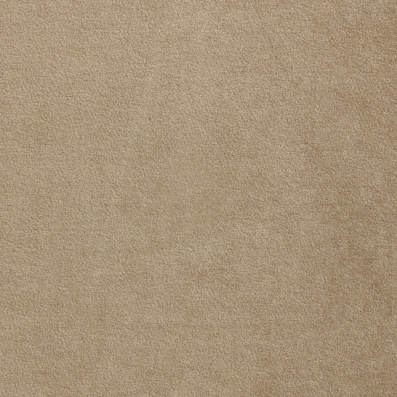 Rava Velvet Upholstered Full Bed in Beige - RavaBeige-F