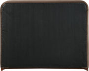 Rava Velvet Upholstered Full Bed in Brown - RavaBrown-F