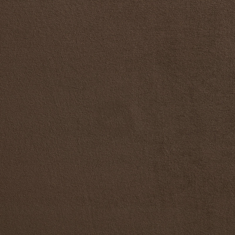 Rava Velvet Upholstered Full Bed in Brown - RavaBrown-F