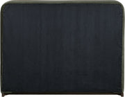 Rava Velvet Upholstered Full Bed in Green - RavaGreen-F
