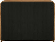 Rava Velvet Upholstered Full Bed in Saddle - RavaSaddle-F