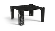 Ravello Genuine Marble Coffee Table in Black - 77007Black-CT