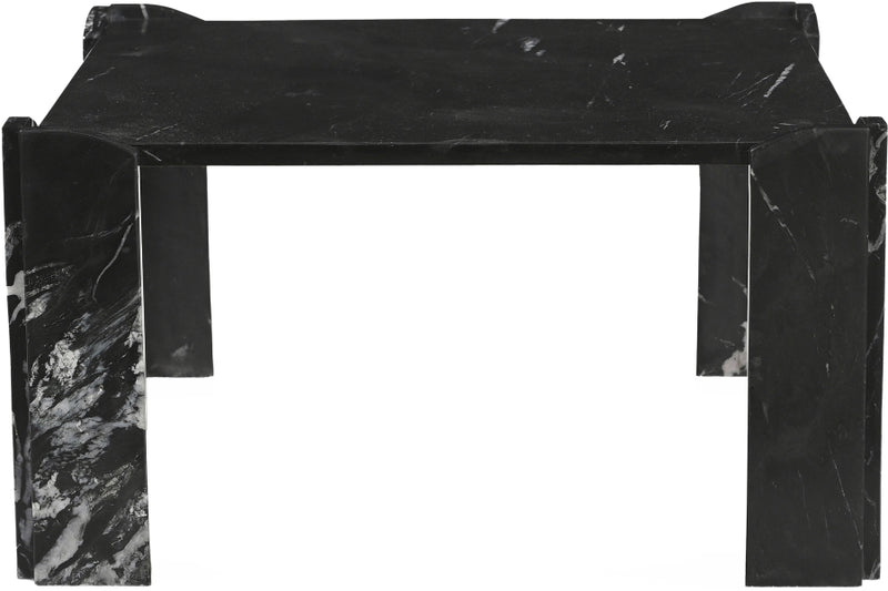 Ravello Genuine Marble Coffee Table in Black - 77007Black-CT