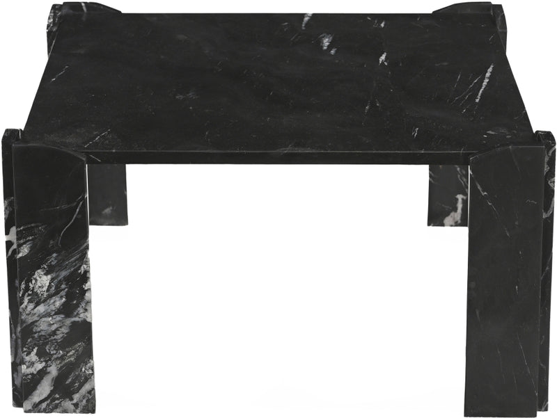 Ravello Genuine Marble Coffee Table in Black - 77007Black-CT