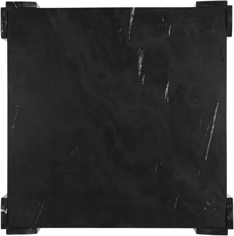 Ravello Genuine Marble Coffee Table in Black - 77007Black-CT