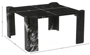 Ravello Genuine Marble Coffee Table in Black - 77007Black-CT
