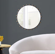 Raven Metal Frame Mirror in Black - 457-M