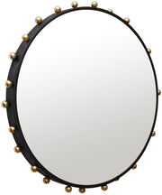 Raven Metal Frame Mirror in Black - 457-M