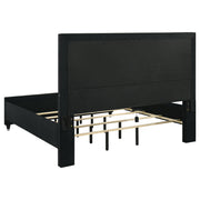 Ravenne 4-piece Velvet Upholstered Eastern King LED Bedroom Set Black - 223191KE-S4