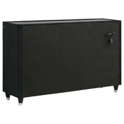 Ravenne 5-piece Velvet Upholstered Eastern King LED Bedroom Set Black - 223191KE-S5