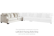 Rawcliffe Parchment Left-Arm Facing Sofa - 1960466