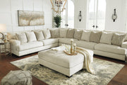 Rawcliffe Parchment Oversized Accent Ottoman - Gate Furniture