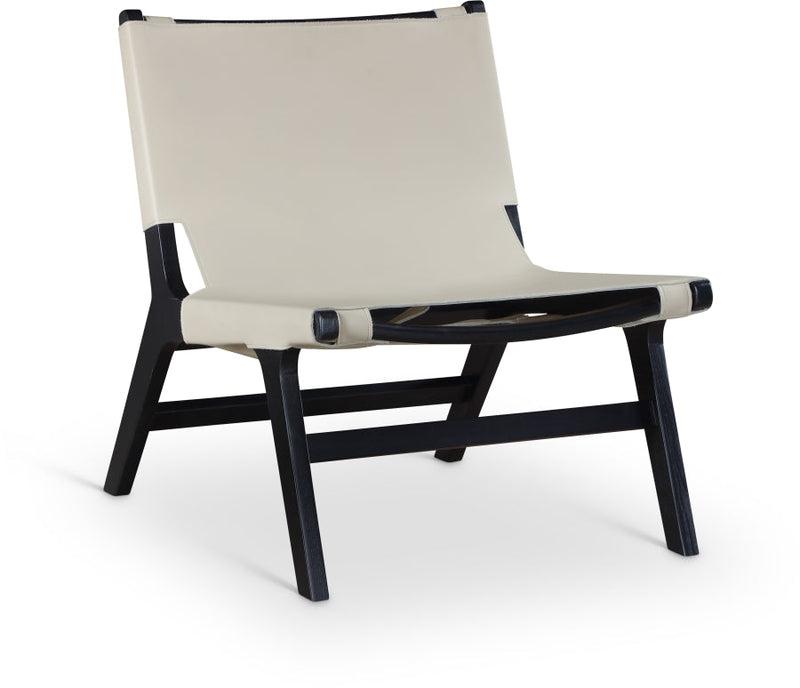 Rawlins Vegan Leather Upholstered Chair in Beige - 33005Beige-C