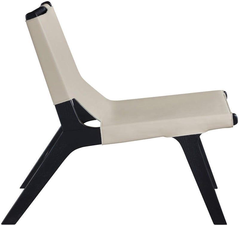 Rawlins Vegan Leather Upholstered Chair in Beige - 33005Beige-C