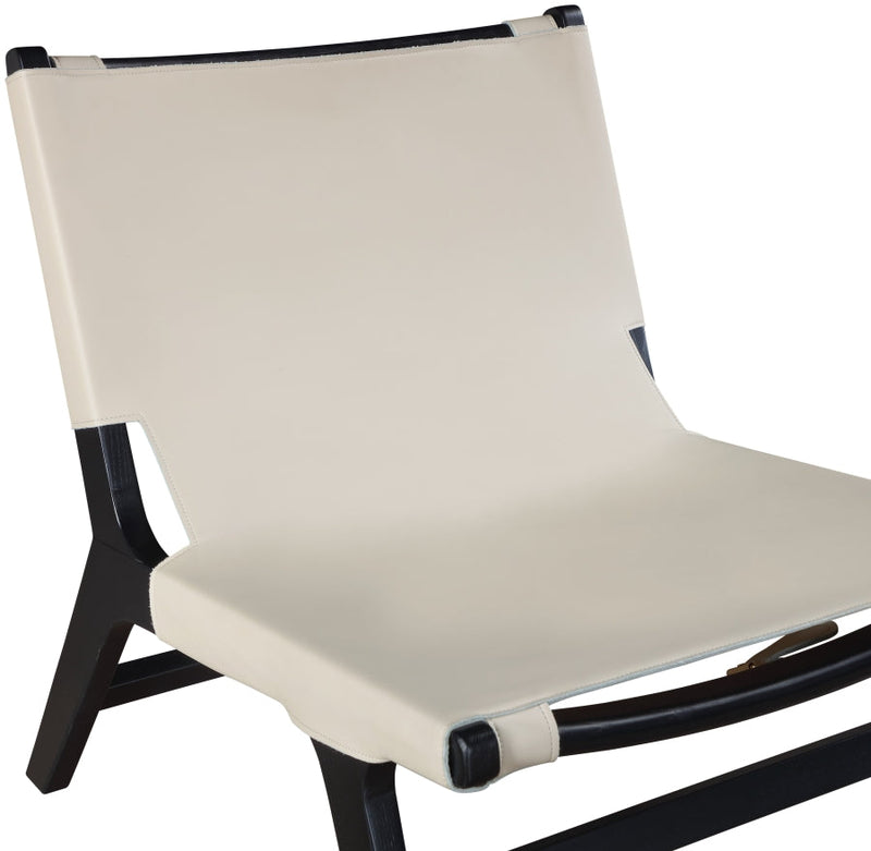 Rawlins Vegan Leather Upholstered Chair in Beige - 33005Beige-C