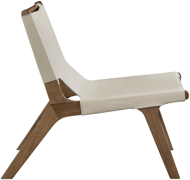 Rawlins Vegan Leather Upholstered Chair in Beige - 33006Beige-C