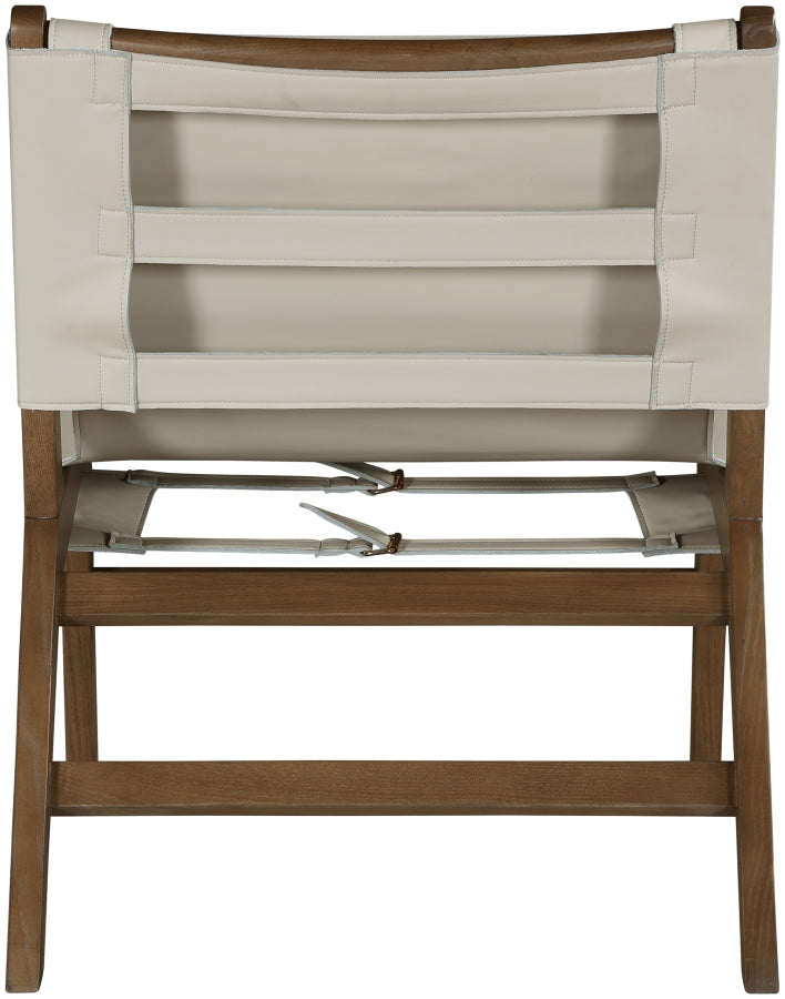 Rawlins Vegan Leather Upholstered Chair in Beige - 33006Beige-C