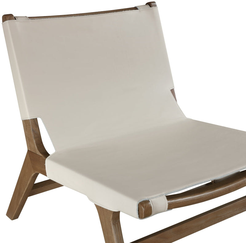 Rawlins Vegan Leather Upholstered Chair in Beige - 33006Beige-C