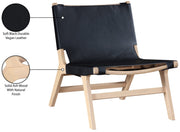 Rawlins Vegan Leather Upholstered Chair in Black - 33004Black-C
