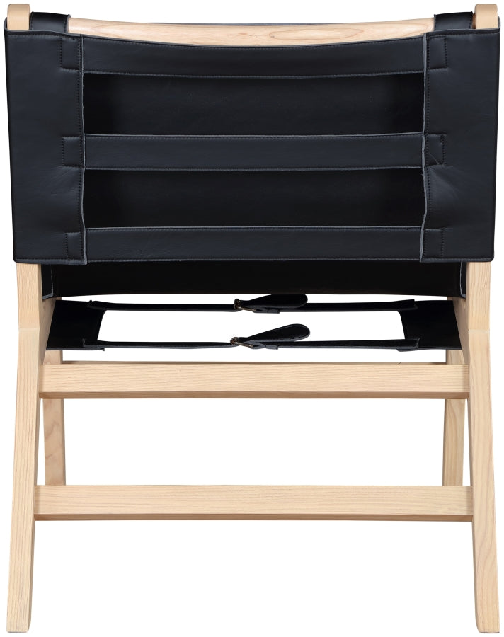 Rawlins Vegan Leather Upholstered Chair in Black - 33004Black-C