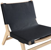Rawlins Vegan Leather Upholstered Chair in Black - 33004Black-C