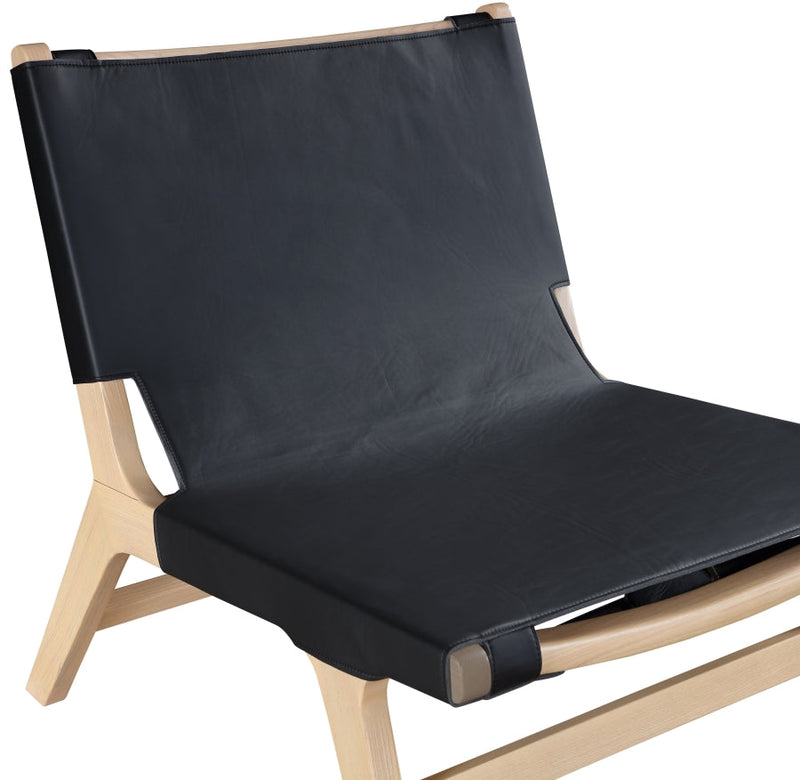 Rawlins Vegan Leather Upholstered Chair in Black - 33004Black-C