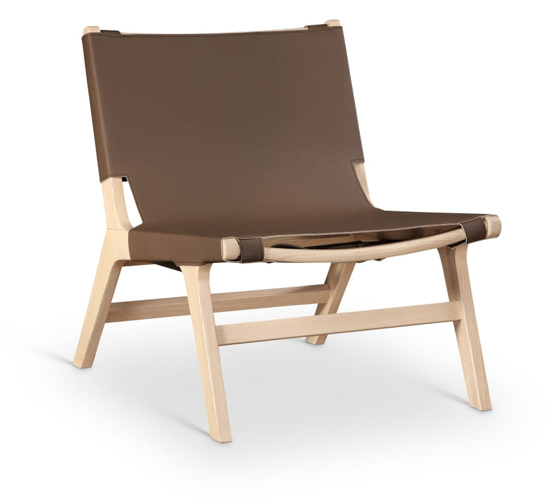 Rawlins Vegan Leather Upholstered Chair in Brown - 33004Brown-C