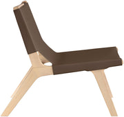 Rawlins Vegan Leather Upholstered Chair in Brown - 33004Brown-C