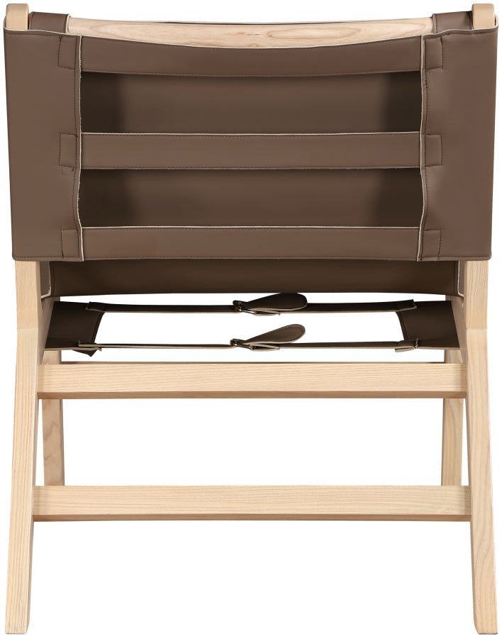 Rawlins Vegan Leather Upholstered Chair in Brown - 33004Brown-C