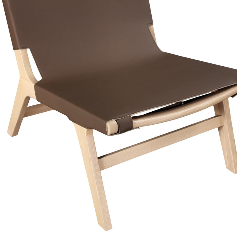 Rawlins Vegan Leather Upholstered Chair in Brown - 33004Brown-C