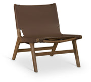 Rawlins Vegan Leather Upholstered Chair in Brown - 33006Brown-C