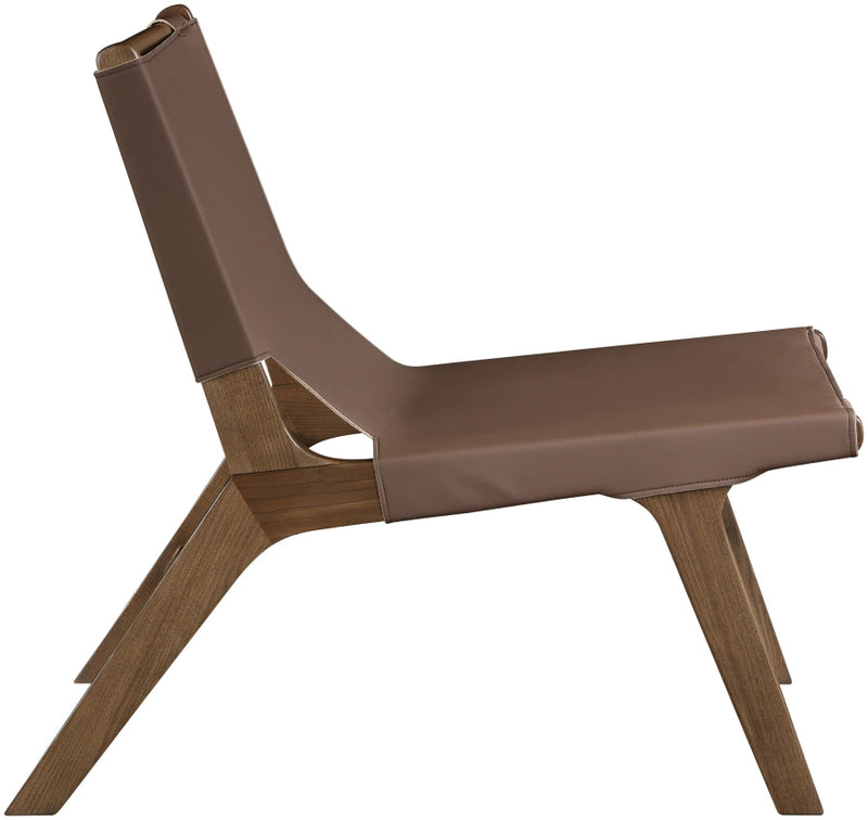 Rawlins Vegan Leather Upholstered Chair in Brown - 33006Brown-C