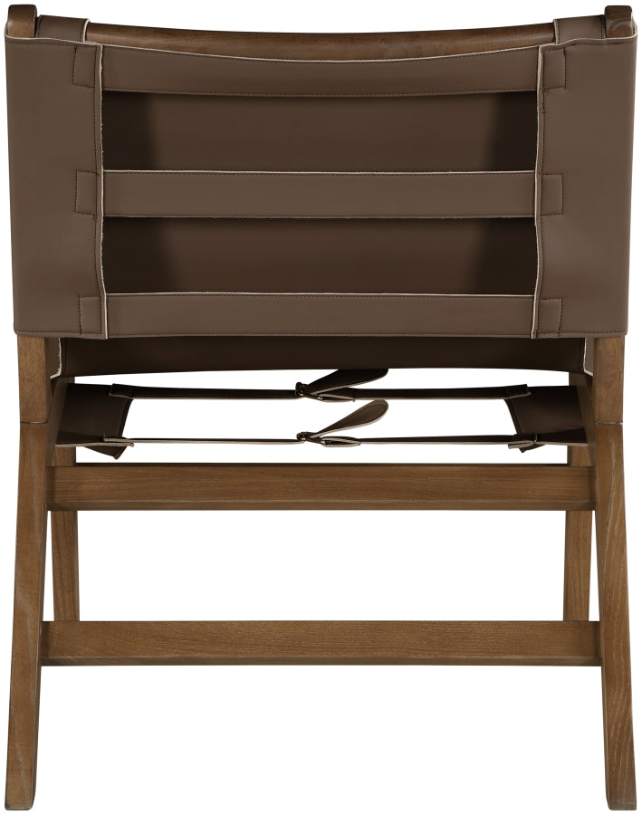 Rawlins Vegan Leather Upholstered Chair in Brown - 33006Brown-C