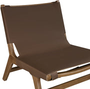 Rawlins Vegan Leather Upholstered Chair in Brown - 33006Brown-C