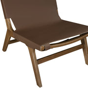 Rawlins Vegan Leather Upholstered Chair in Brown - 33006Brown-C
