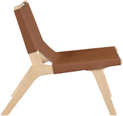 Rawlins Vegan Leather Upholstered Chair in Cognac - 33004Cognac-C