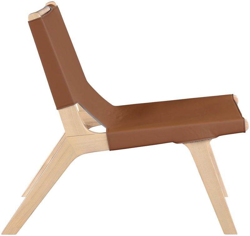 Rawlins Vegan Leather Upholstered Chair in Cognac - 33004Cognac-C