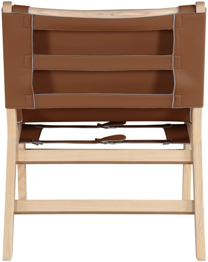 Rawlins Vegan Leather Upholstered Chair in Cognac - 33004Cognac-C