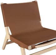 Rawlins Vegan Leather Upholstered Chair in Cognac - 33004Cognac-C
