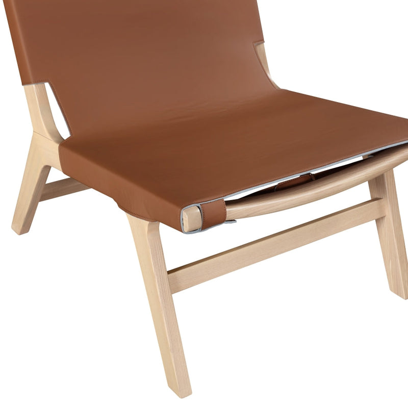 Rawlins Vegan Leather Upholstered Chair in Cognac - 33004Cognac-C