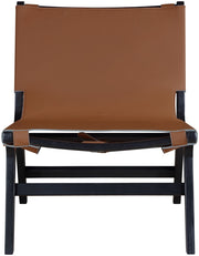 Rawlins Vegan Leather Upholstered Chair in Cognac - 33005Cognac-C