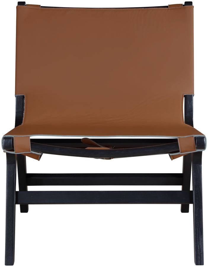 Rawlins Vegan Leather Upholstered Chair in Cognac - 33005Cognac-C