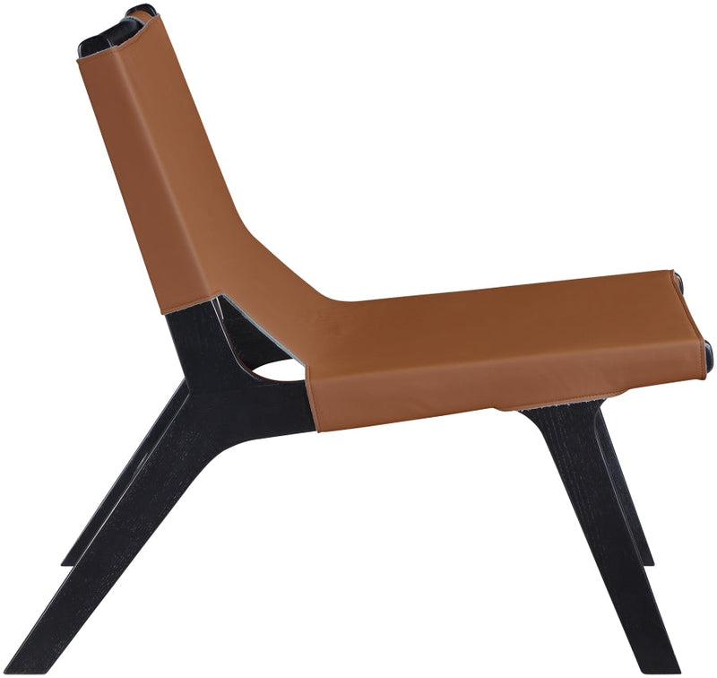 Rawlins Vegan Leather Upholstered Chair in Cognac - 33005Cognac-C